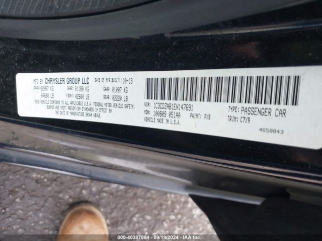 1C3CDZAB1EN147691 Dodge AVENGER SE