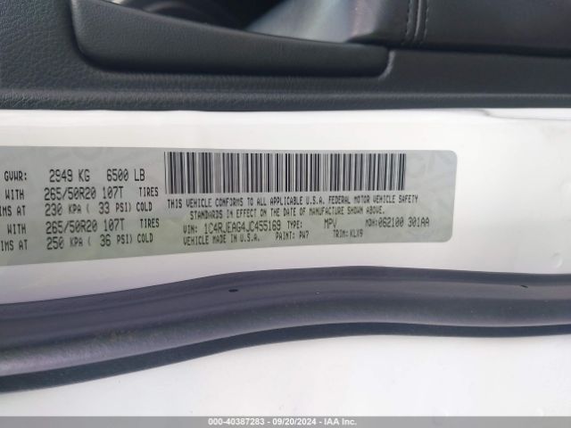 1C4RJEAG4JC455169 Jeep Grand Cherokee Altitude 4x2