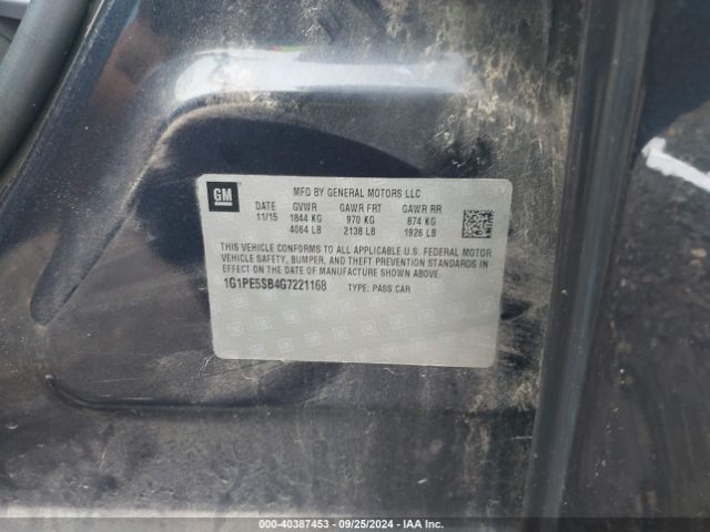 1G1PE5SB4G7221168 Chevrolet Cruze Limited 1lt Auto