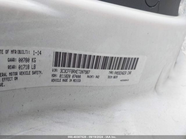 2014 FIAT 500 3C3CFFBRXET207987 Photo 8
