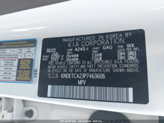 KNDETCA23P7463606 KIA Seltos Sx Turbo