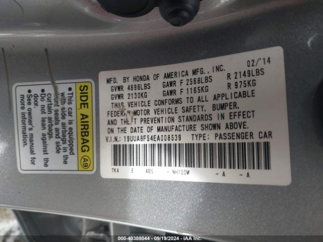 19UUA8F54EA008539 Acura Tl 3.5