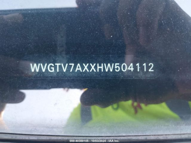 WVGTV7AXXHW504112 Volkswagen Tiguan 2.0t Sport