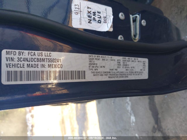 Jeep Compass Limited 4x4 2021 3C4NJDCB8MT550241 Image 9