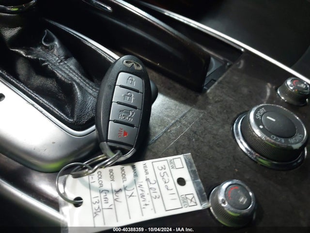 40388359 :رقم المزاد ، 5N1AL0MM5DC352211 vin ، 2013 Infiniti Jx35 مزاد بيع