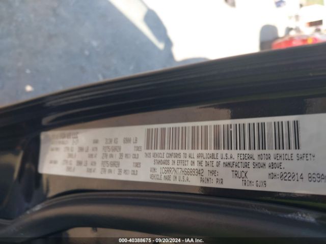 1C6RR7NT7HS689342 RAM 1500 Laramie  4x4 5'7 Box