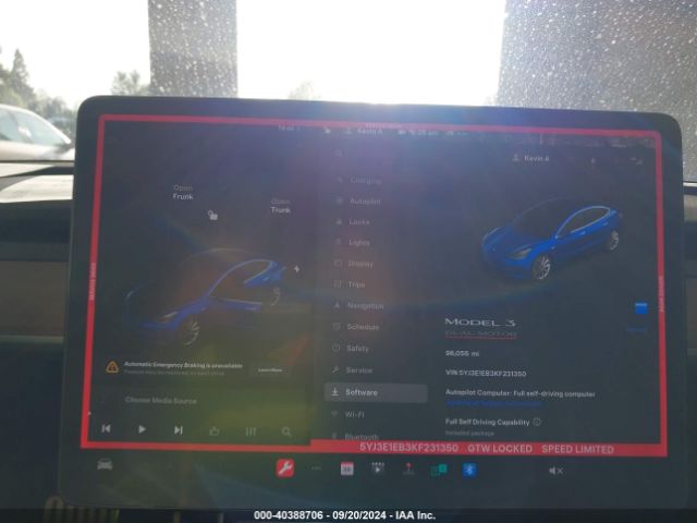 5YJ3E1EB3KF231350 Tesla Model 3 Long Range/performance