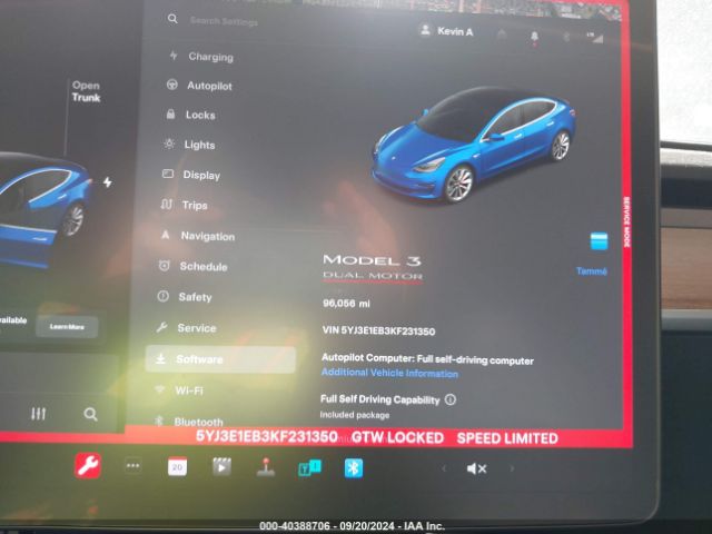 5YJ3E1EB3KF231350 Tesla Model 3 Long Range/performance