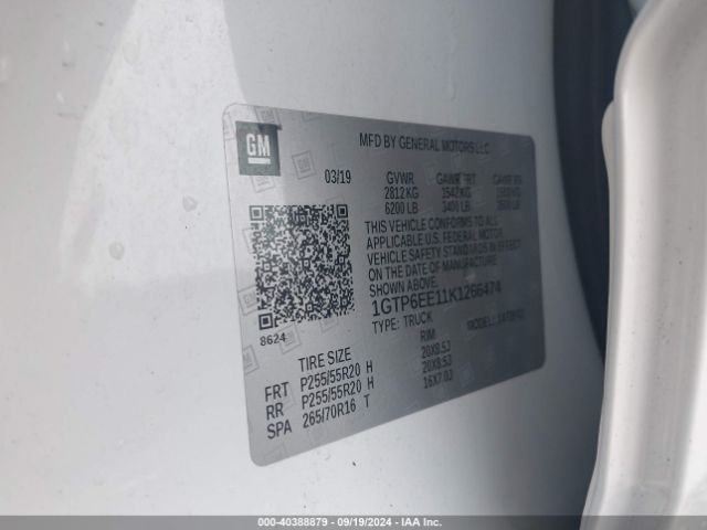 1GTP6EE11K1266474 GMC Canyon Denali