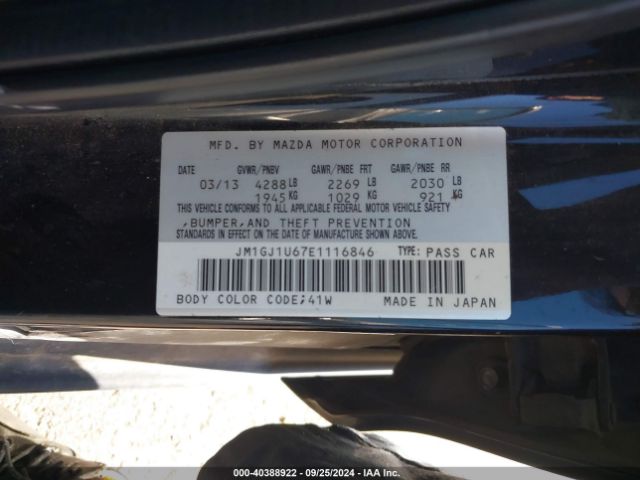 JM1GJ1U67E1116846 Mazda Mazda6 I Sport