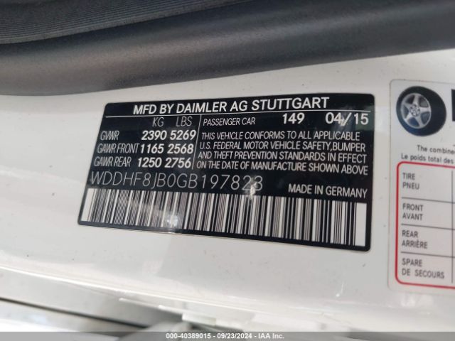 WDDHF8JB0GB197823 Mercedes-Benz E 350 4matic