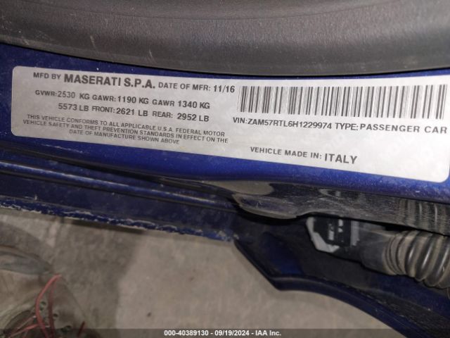 ZAM57RTL6H1229974 Maserati Ghibli S Q4