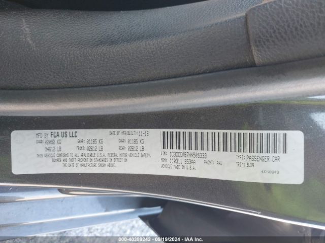 1C3CCCAB7HN505333 Chrysler 200 Limited Platinum