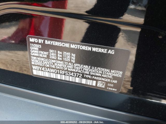 WBY43AW01RFS34372 BMW I4 Edrive35