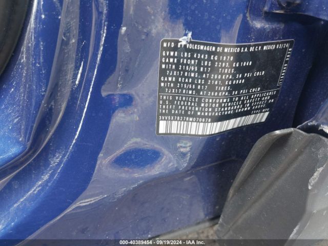 3VV5X7B27RM070678 Volkswagen Taos 1.5t S