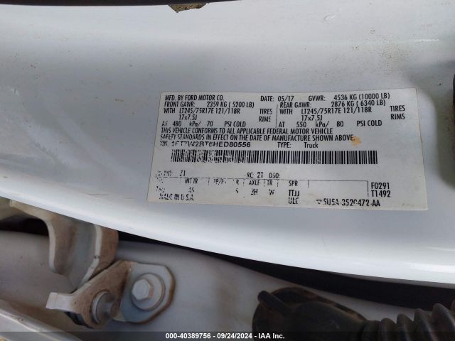 1FT7W2BT6HED80556 Ford F-250 Xl