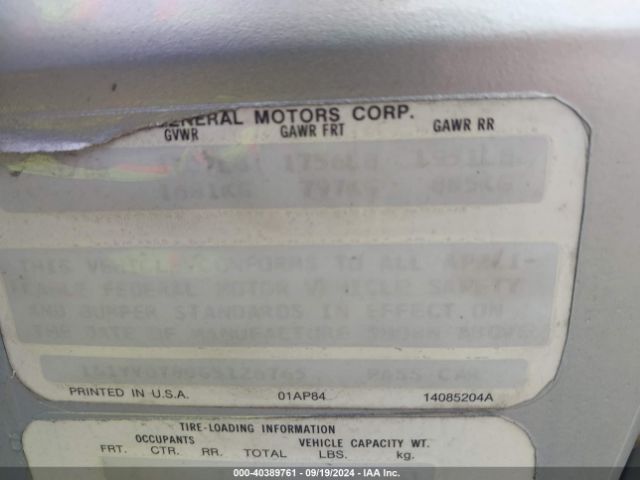 1986 CHEVROLET CORVETTE 1G1YY0788G5126765 Photo 8