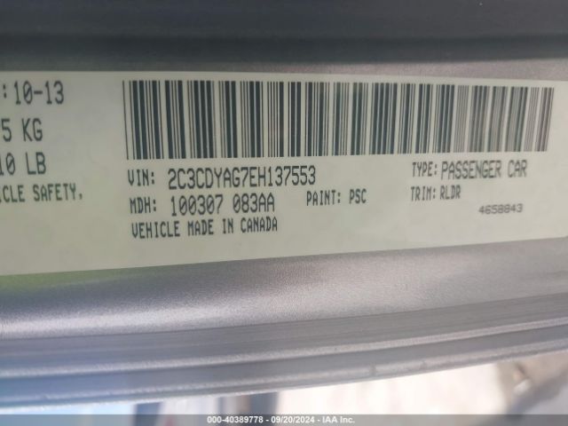2C3CDYAG7EH137553 Dodge Challenger Rallye Redline