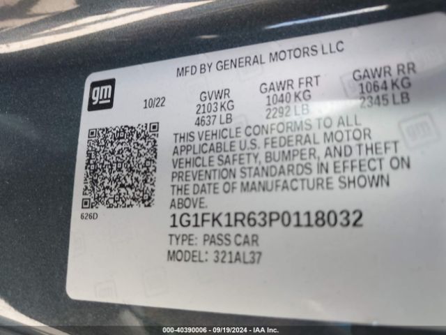 1G1FK1R63P0118032 Chevrolet Camaro Rwd  Zl1