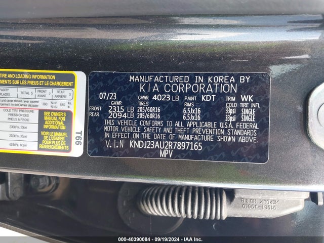 KIA SOUL LX 2024 KNDJ23AU2R7897165 Image 9