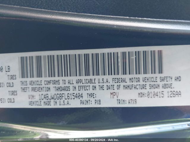 1C4BJWDG8FL615404 Jeep Wrangler Unlimited Willys Wheeler