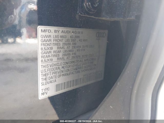 WA1LAAF7XHD027760 Audi Q7 3.0t Premium