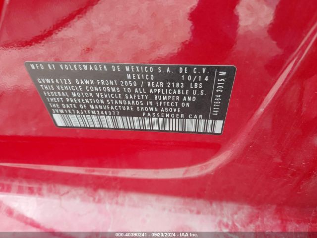 3VW1K7AJ1FM246377 Volkswagen Jetta 2.0l S