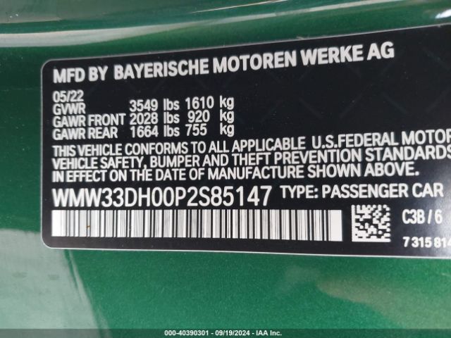 WMW33DH00P2S85147 Mini Hardtop Cooper