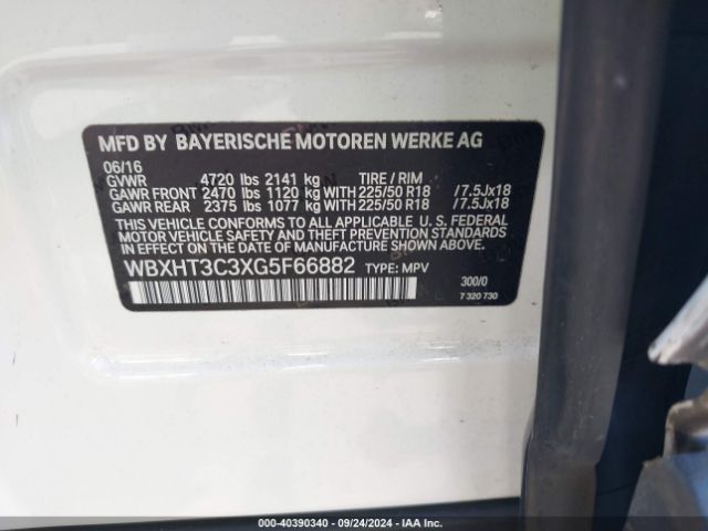 WBXHT3C3XG5F66882 BMW X1 Xdrive28i