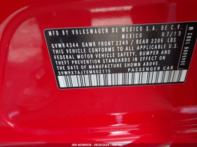 3VWPX7AJ7EM602115 Volkswagen Jetta Sportwagen 2.5l S