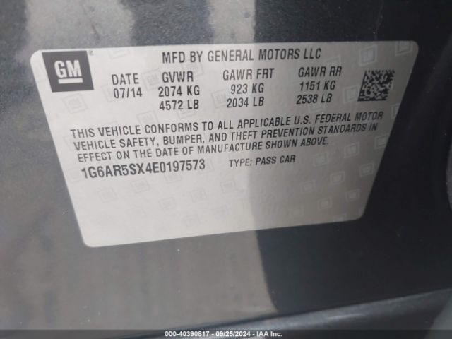 1G6AR5SX4E0197573 Cadillac CTS LUXURY