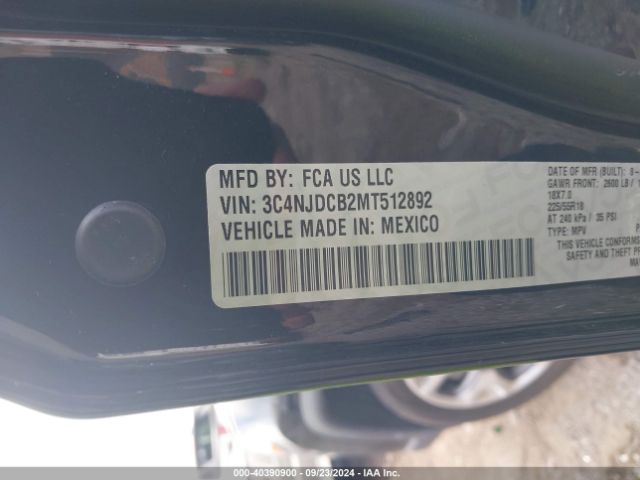 3C4NJDCB2MT512892 Jeep Compass Limited 4x4