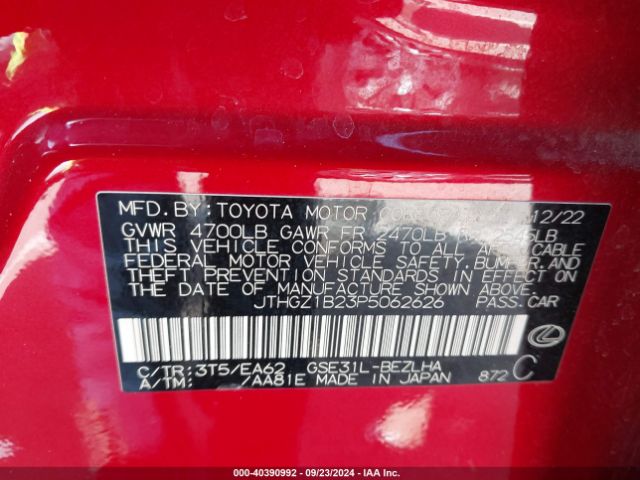 JTHGZ1B23P5062626 Lexus Is 350 F Sport