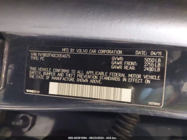2012 VOLVO S60 YV1902FH0C2054675 Photo 8