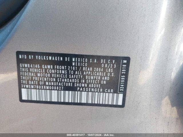 3VWEM7BUXRM008827 Volkswagen Jetta 1.5t Se