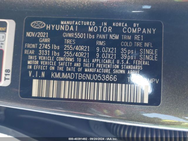 KMUMADTB6NU053866 Genesis Gv70 2.5t Awd