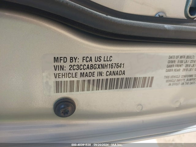 2C3CCABGXNH167641 Chrysler 300 S