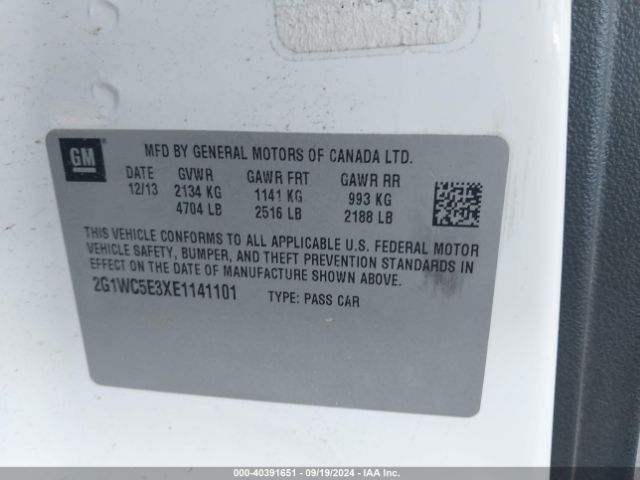 2G1WC5E3XE1141101 Chevrolet Impala Limited Ltz