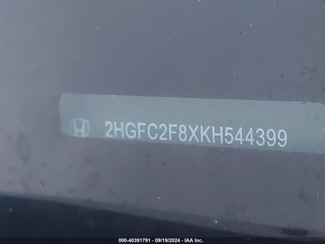 Honda Civic Sport 2019 2HGFC2F8XKH544399 Image 9