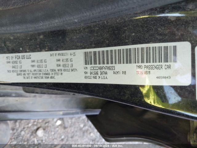 1C3CCCAB0FN708223 Chrysler 200 Limited