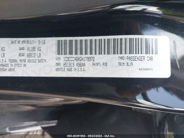 1C3CCCAB0GN179972 Chrysler 200 Limited Platinum