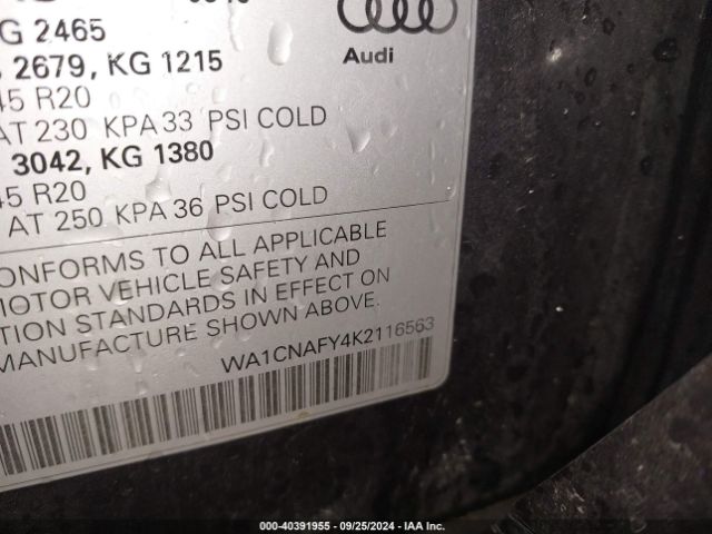 WA1CNAFY4K2116563 Audi Q5 45 Premium