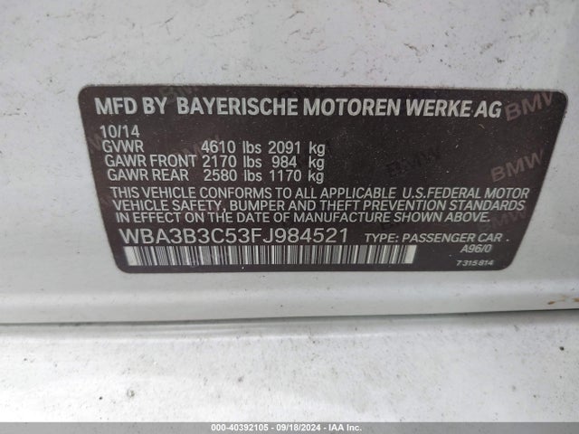 WBA3B3C53FJ984521 BMW 328i Xdrive