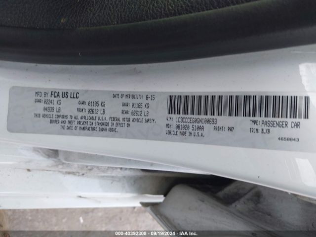 1C3CCCEG0GN100693 Chrysler 200 C