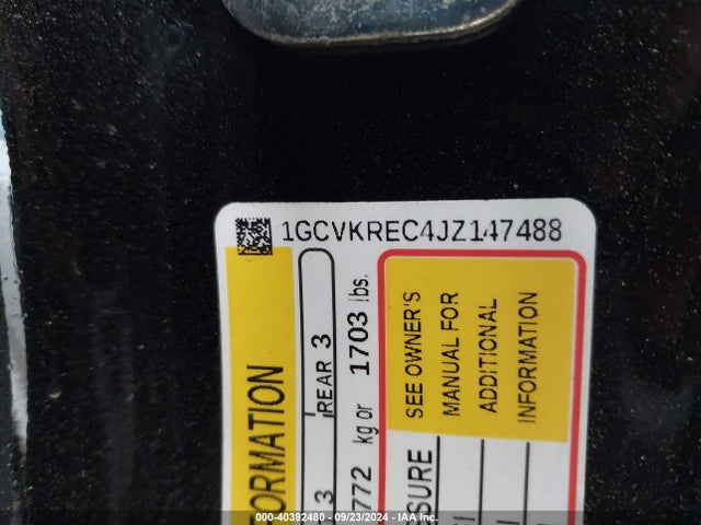 Chevrolet Silverado 1500 2lt 2018 1GCVKREC4JZ147488 Image 9