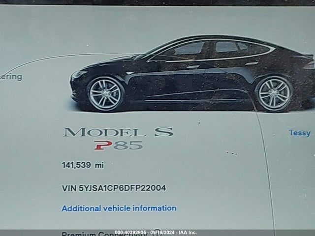 2013 TESLA MODEL S 5YJSA1CP6DFP22004 Photo 6