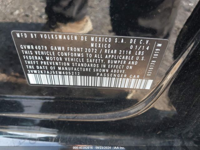 3VW2K7AJ5EM405212 Volkswagen Jetta 2.0l S
