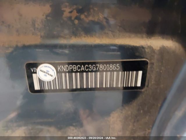 KNDPBCAC3G7801865 KIA Sportage Lx