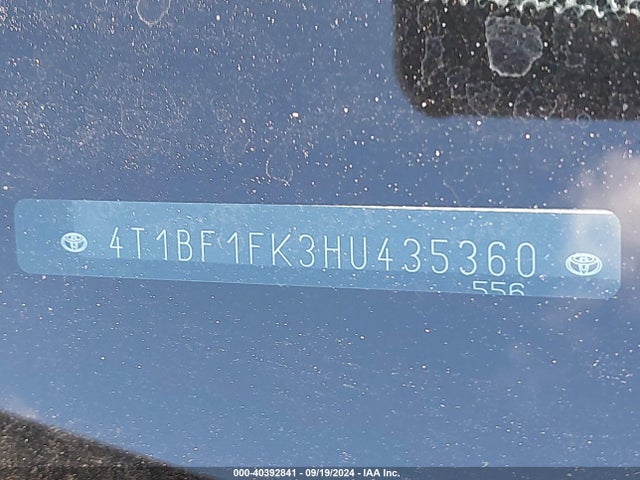 Toyota CAMRY SE 2017 4T1BF1FK3HU435360 Image 17