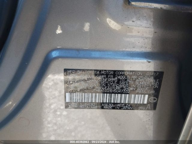 JTHBA1D2XH5047332 Lexus IS 200T